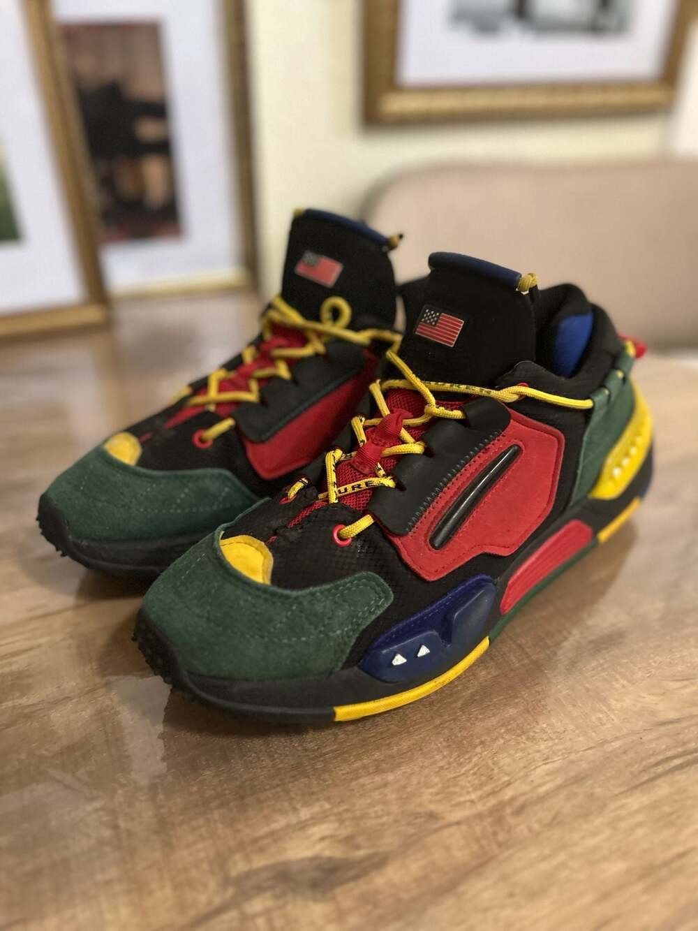 Polo Ralph Lauren PS200 Colorblocked Men's Sneakers Multi Size US 9